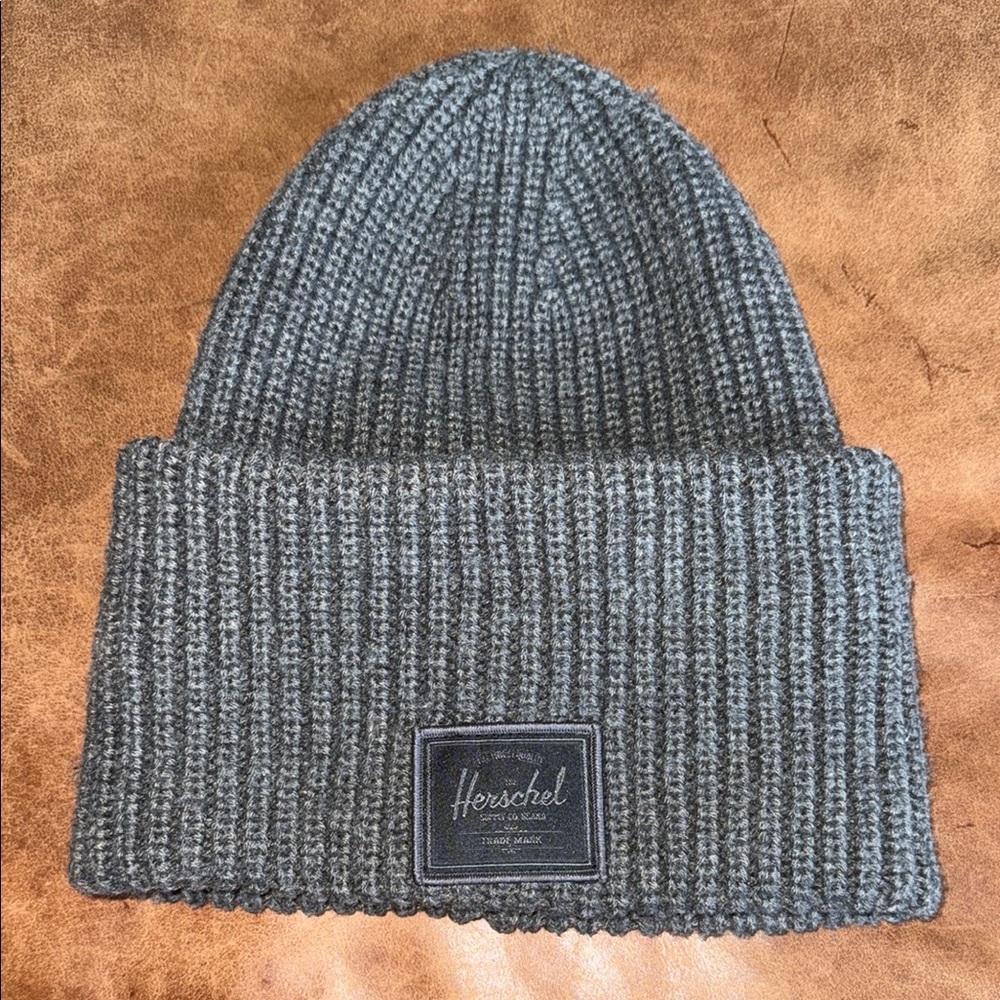 Herschel Gray Knit Beanie